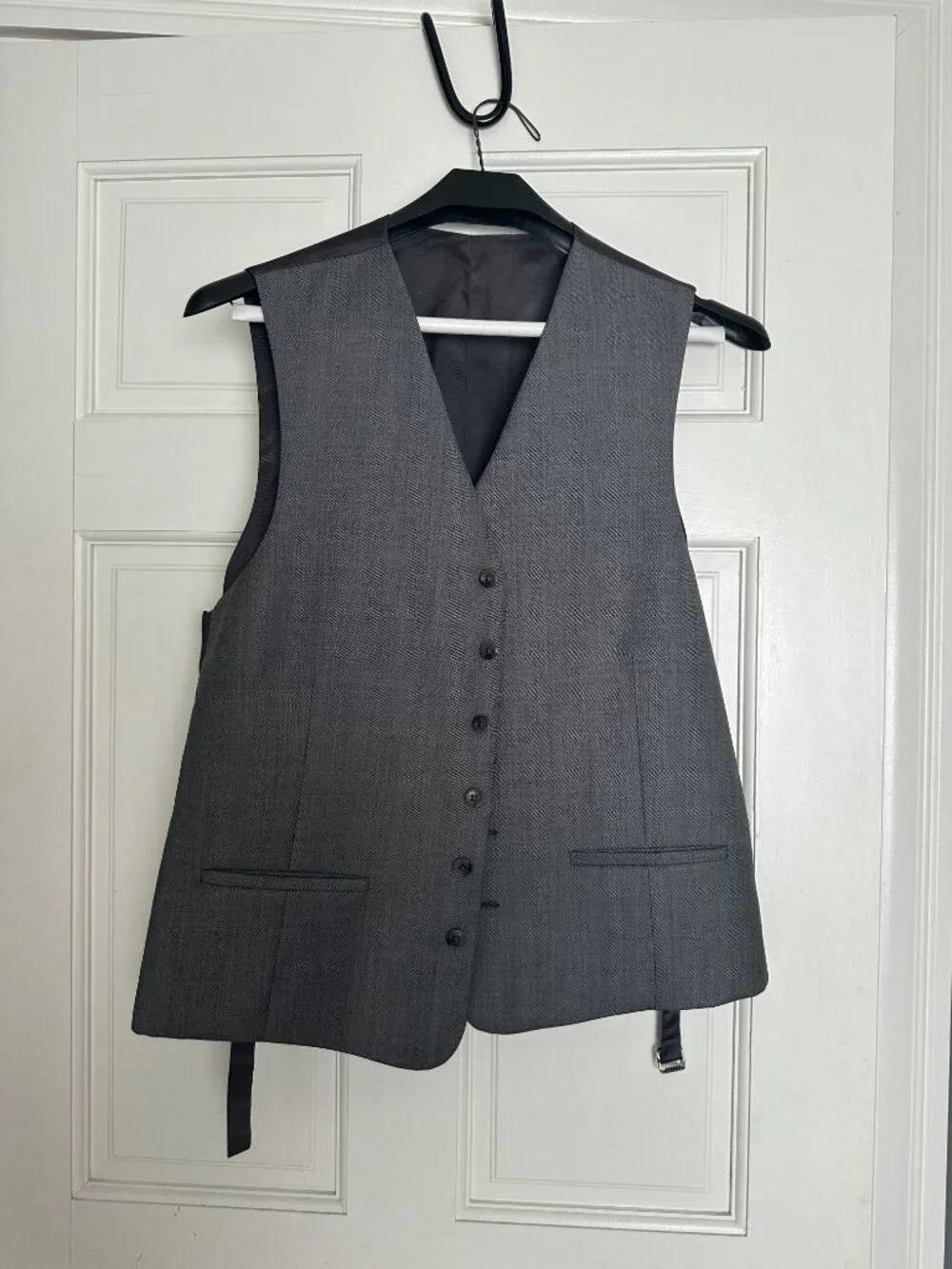 Men's Gray Wool Three-piece suit 40Regular